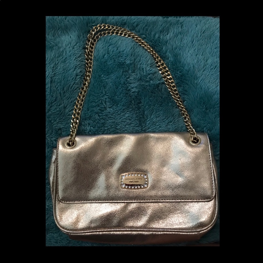 Gold Michael Kors purse